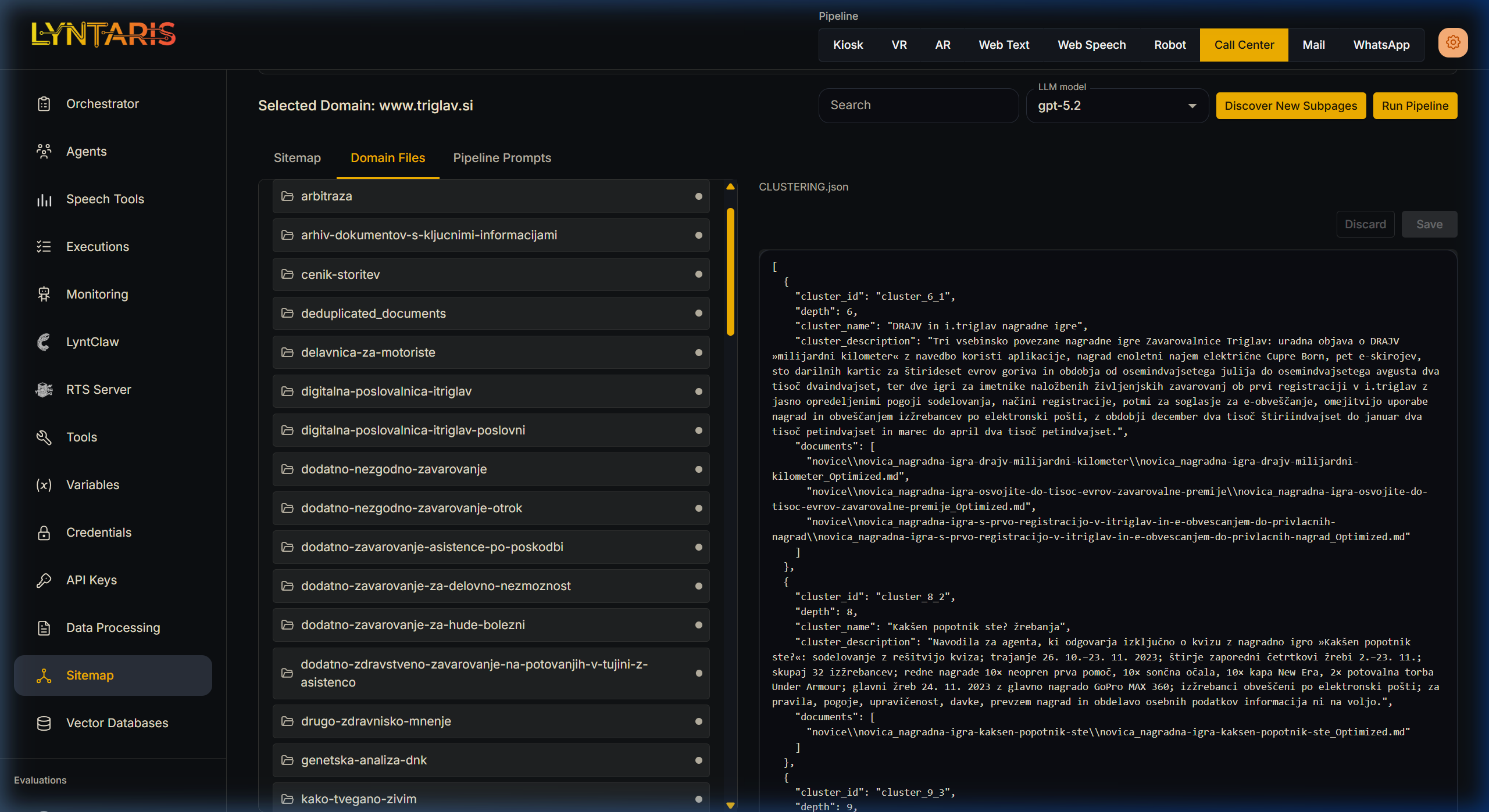 Lyntaris Sitemap Files