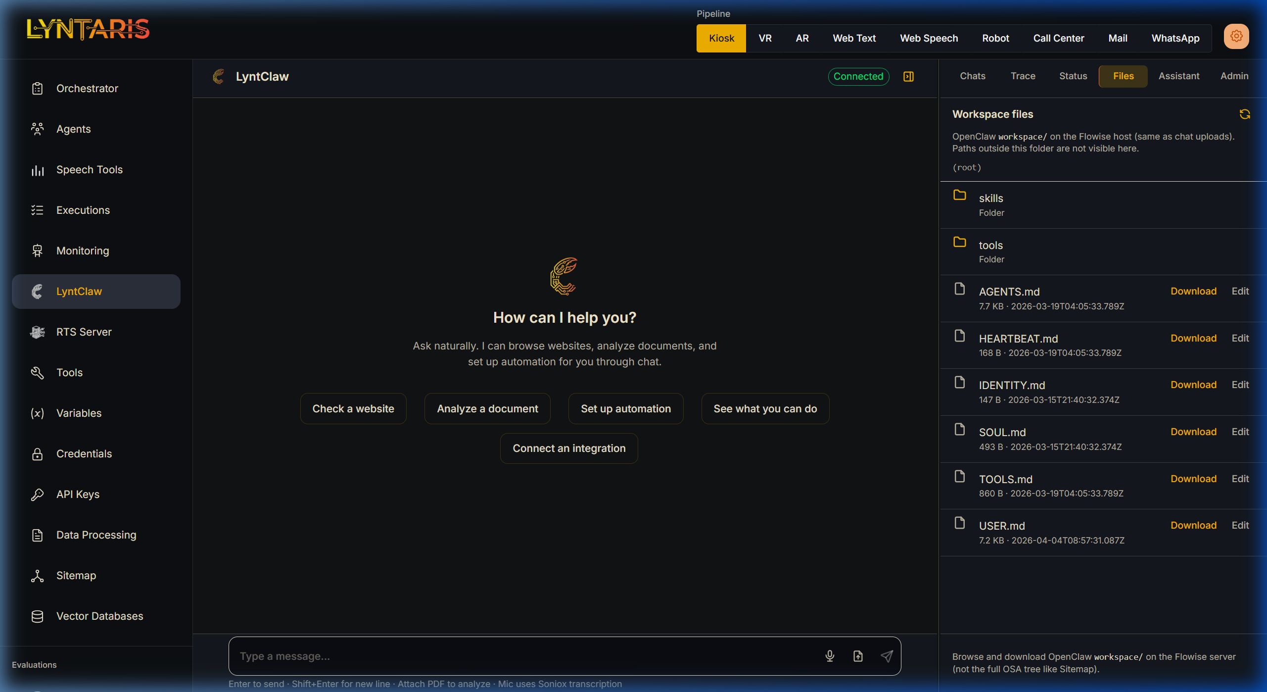 LyntClaw Workspace Files
