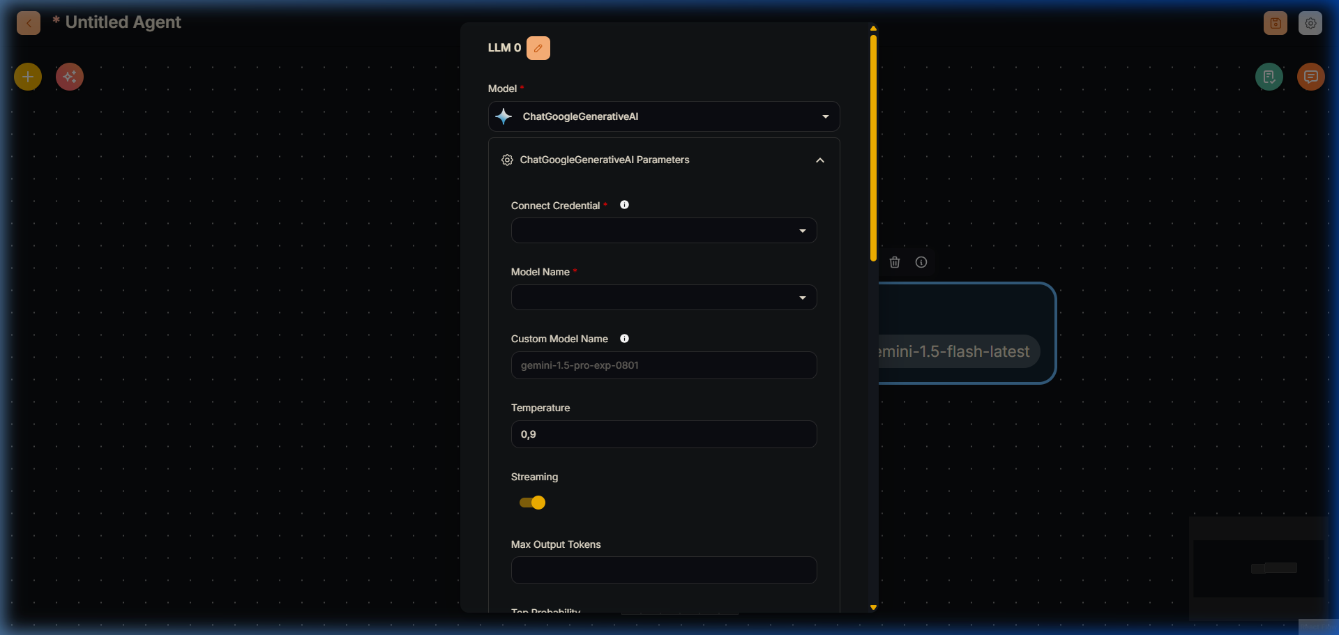 ChatGoogleGenerativeAI Configuration