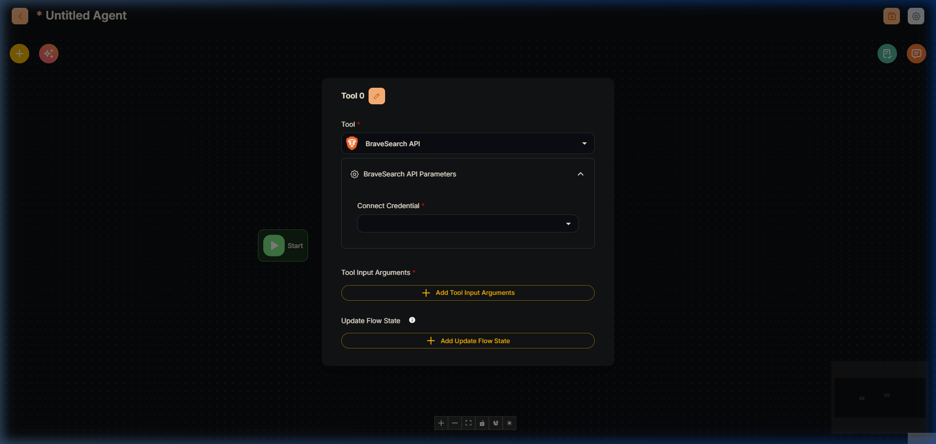 BraveSearch API Node in Agentflow V2