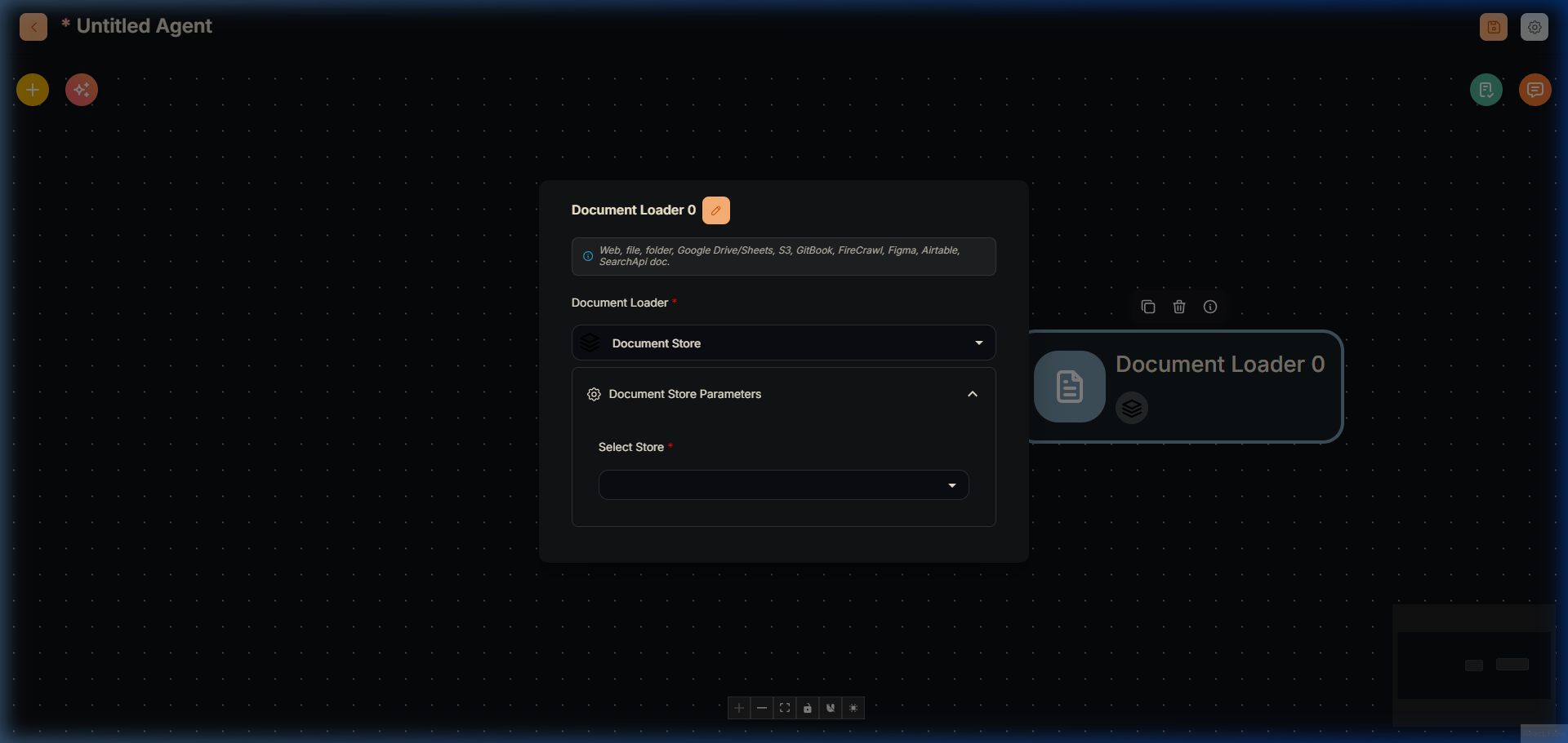 Document Store Loader Node in Agentflow V2