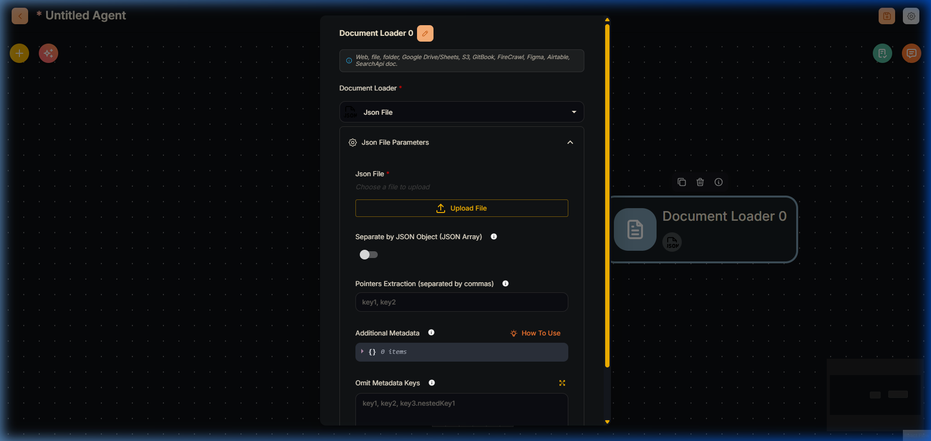 Json File Node in Agentflow V2