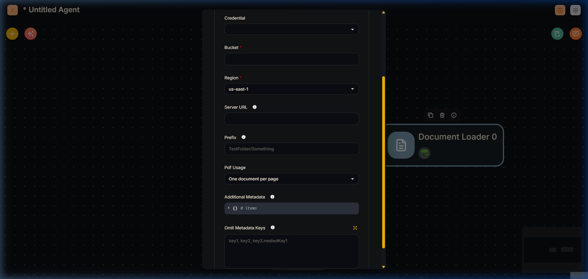 S3 File Loader Node in Agentflow V2