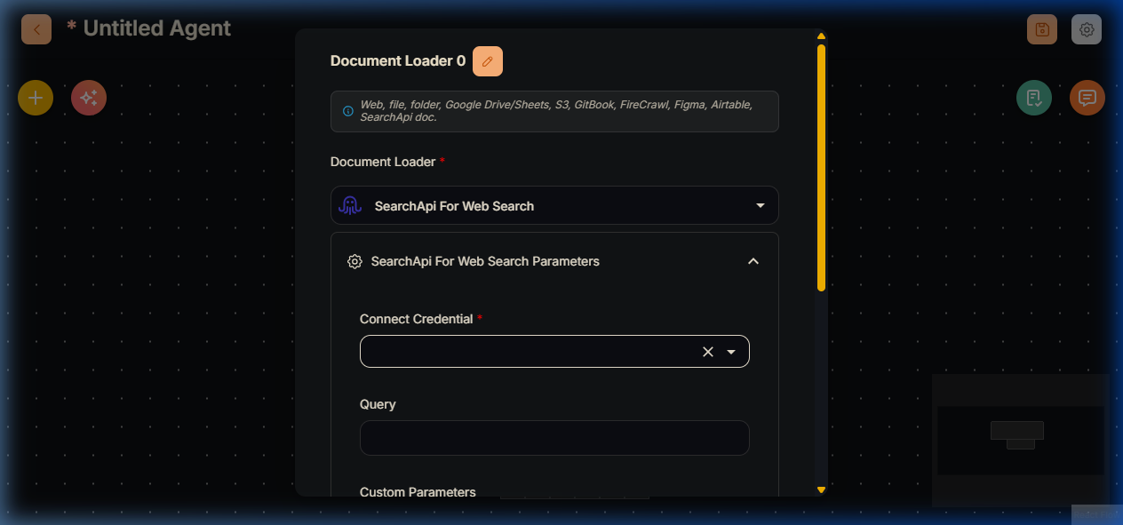 SearchApi For Web Search Node in Agentflow V2