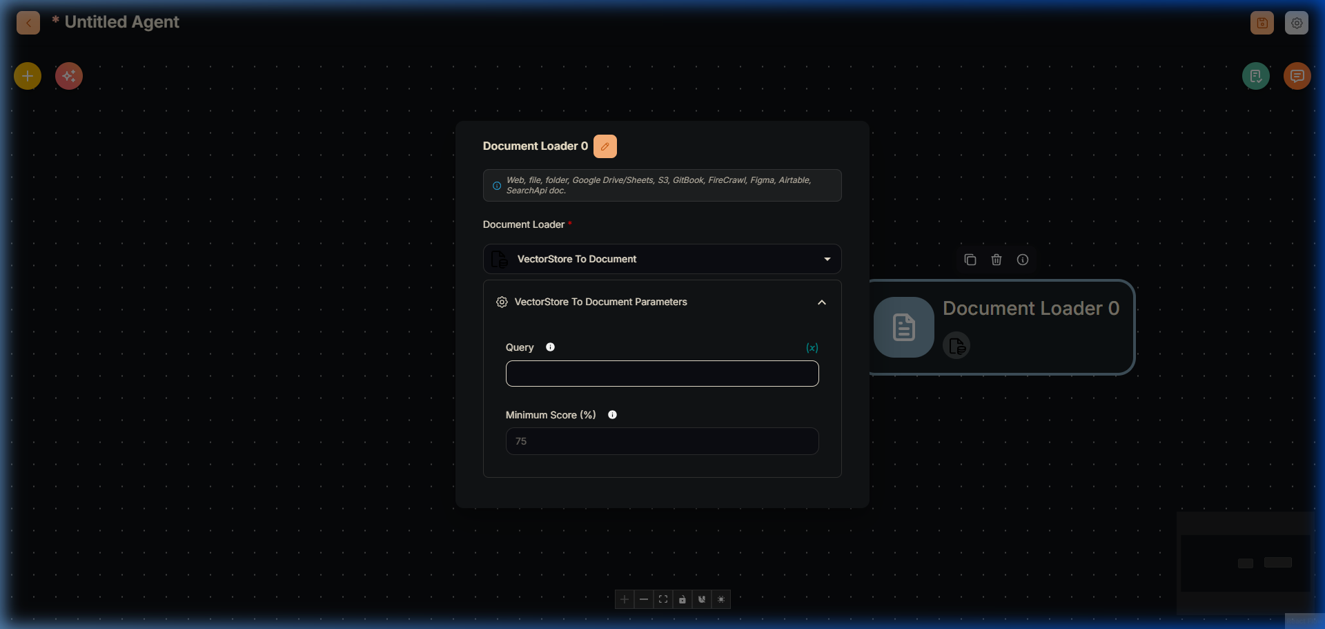 VectorStore To Document Loader Node in Agentflow V2