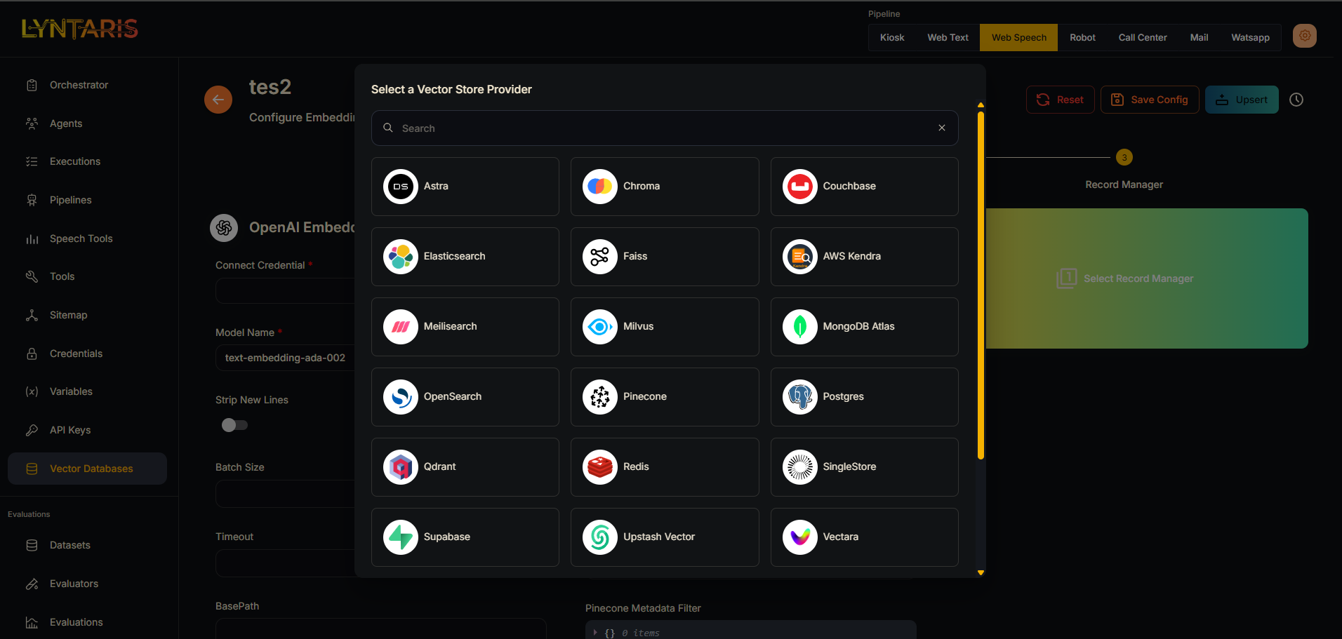 Custom vector databases